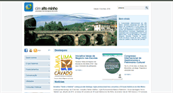 Desktop Screenshot of cim-altominho.pt